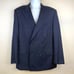 Gieves Hawkes Mens LUXE Suit Jacket EU 50R 42R Blue Double Breasted PLAID Blazer