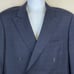 Gieves Hawkes Mens LUXE Suit Jacket EU 50R 42R Blue Double Breasted PLAID Blazer