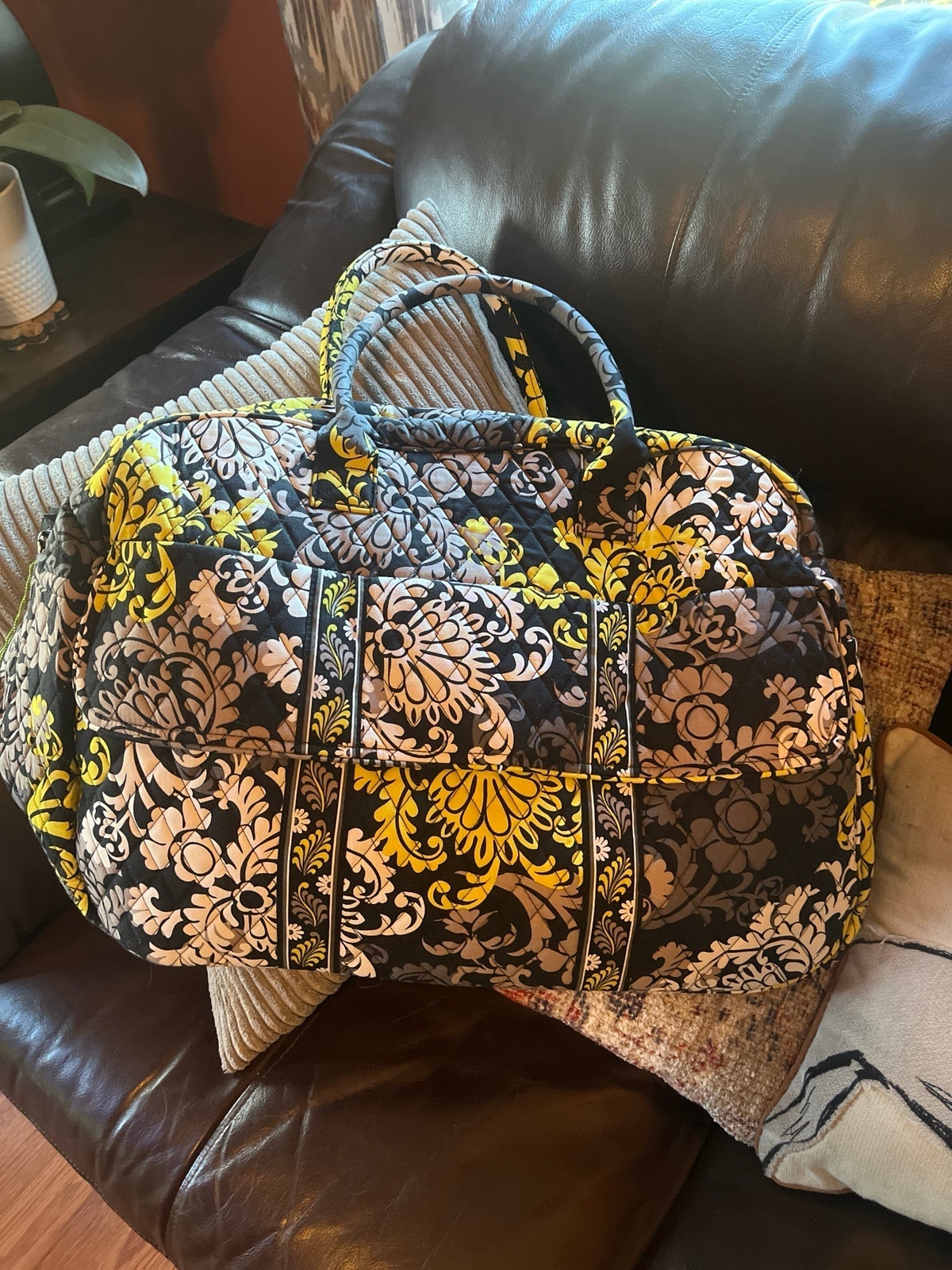 Vera Bradley Grand Traveler Bag in Baroque. RETIRED