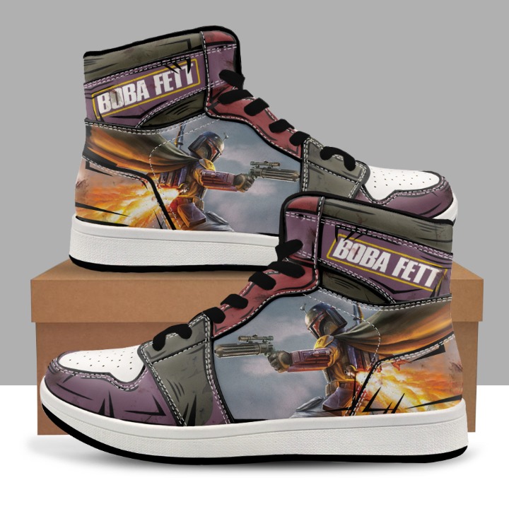 Boba Fett Star Wars Special Edition Unisex Sneaker Shoes, with All Sizes