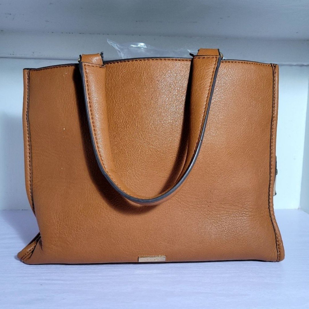 ALDO Brown Handbag Zipper Close Tote Bag