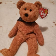 FUZZ BEAR RARE TY Beanie Babie with Errors and Tags