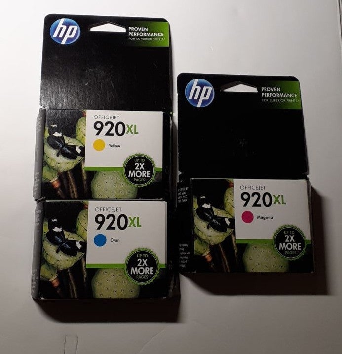 HP 920 XL OFFICEJET PRINTER INK 3 PK NOS