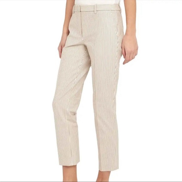 NWT Theory Treeca 4 Striped Cropped Pants
