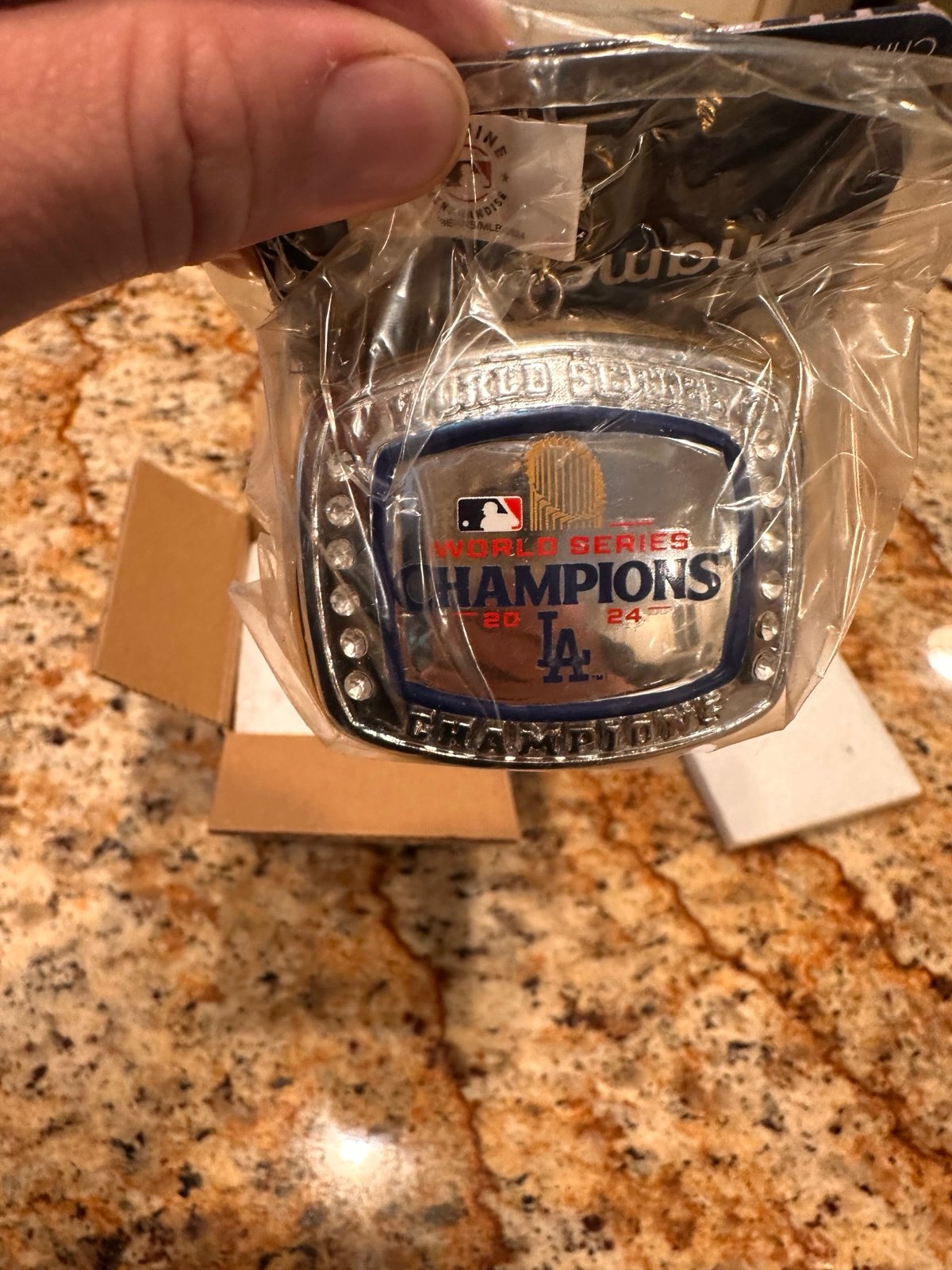 2024 Los Angeles dodgers championship ring ornament