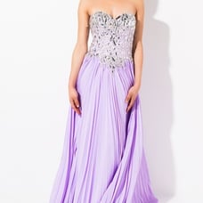 BNWT Wow Couture (Akira) Lilac Rhinestone Prom Maxi Dress