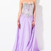 BNWT Wow Couture (Akira) Lilac Rhinestone Prom Maxi Dress
