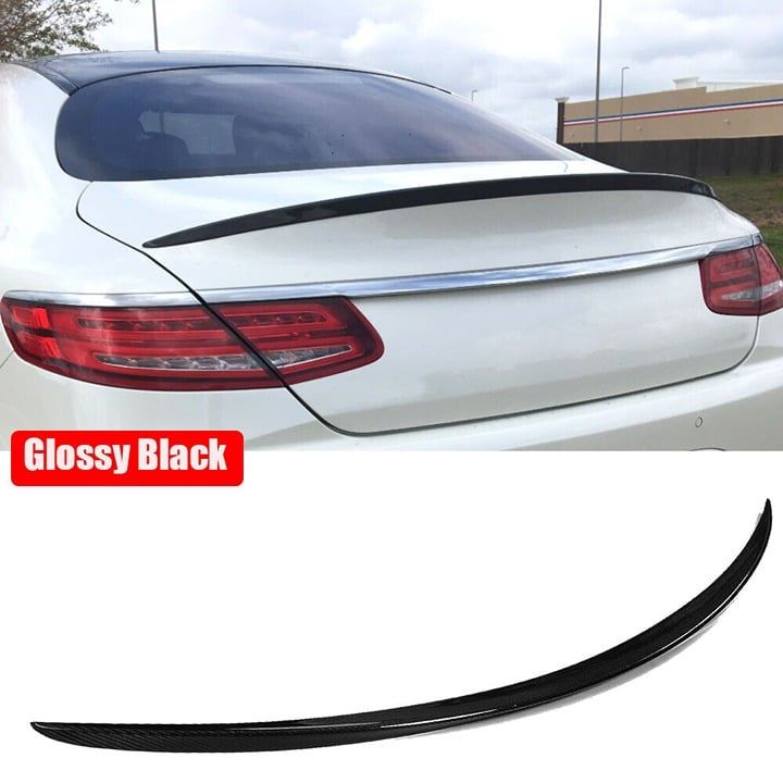 2014-2020 Mercedes Benz S-Class Coupe C217 Rear Spoiler PG Style Gloss Black Bra