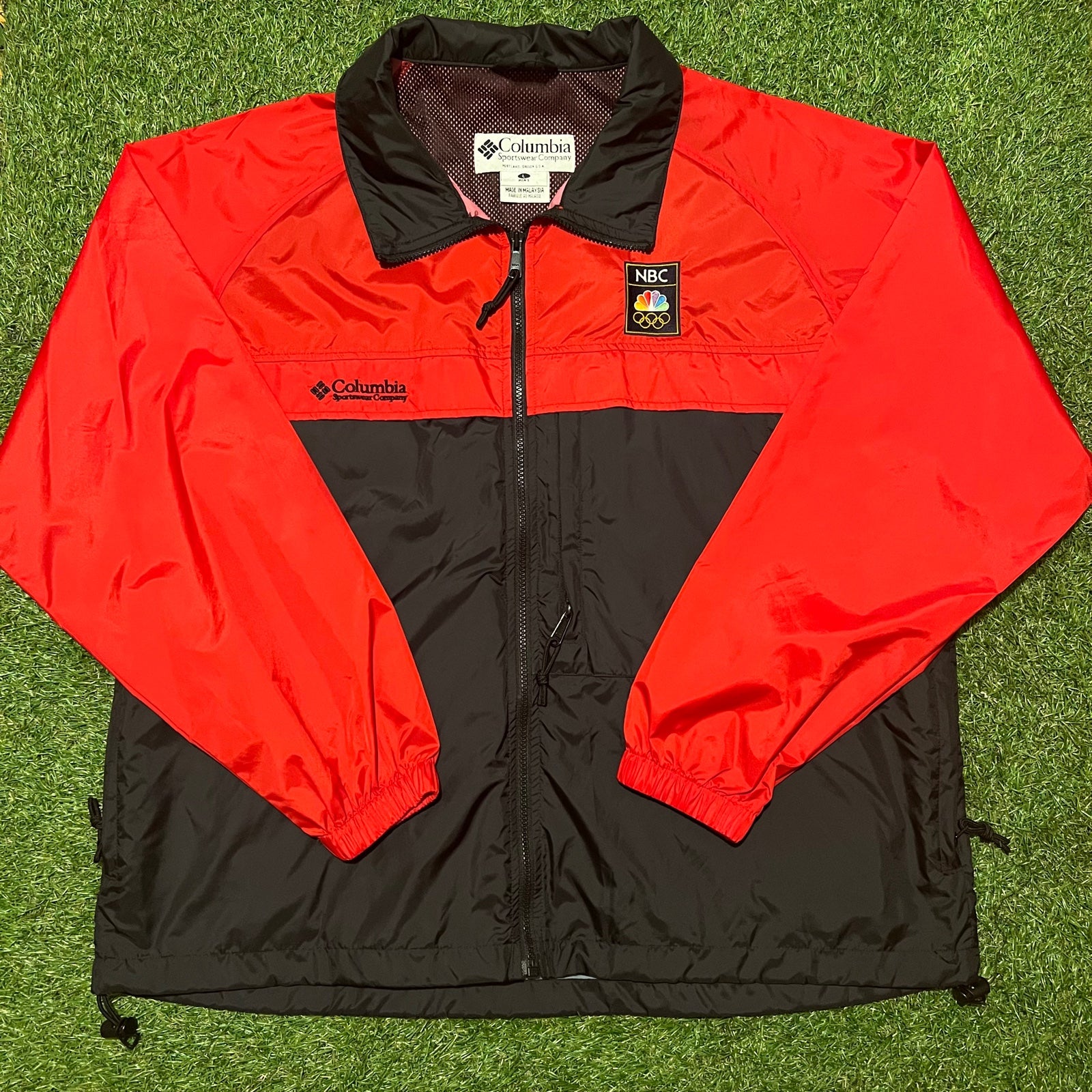 RARE Vintage NBC Winter Olympics Columbia Windbreaker Jacket