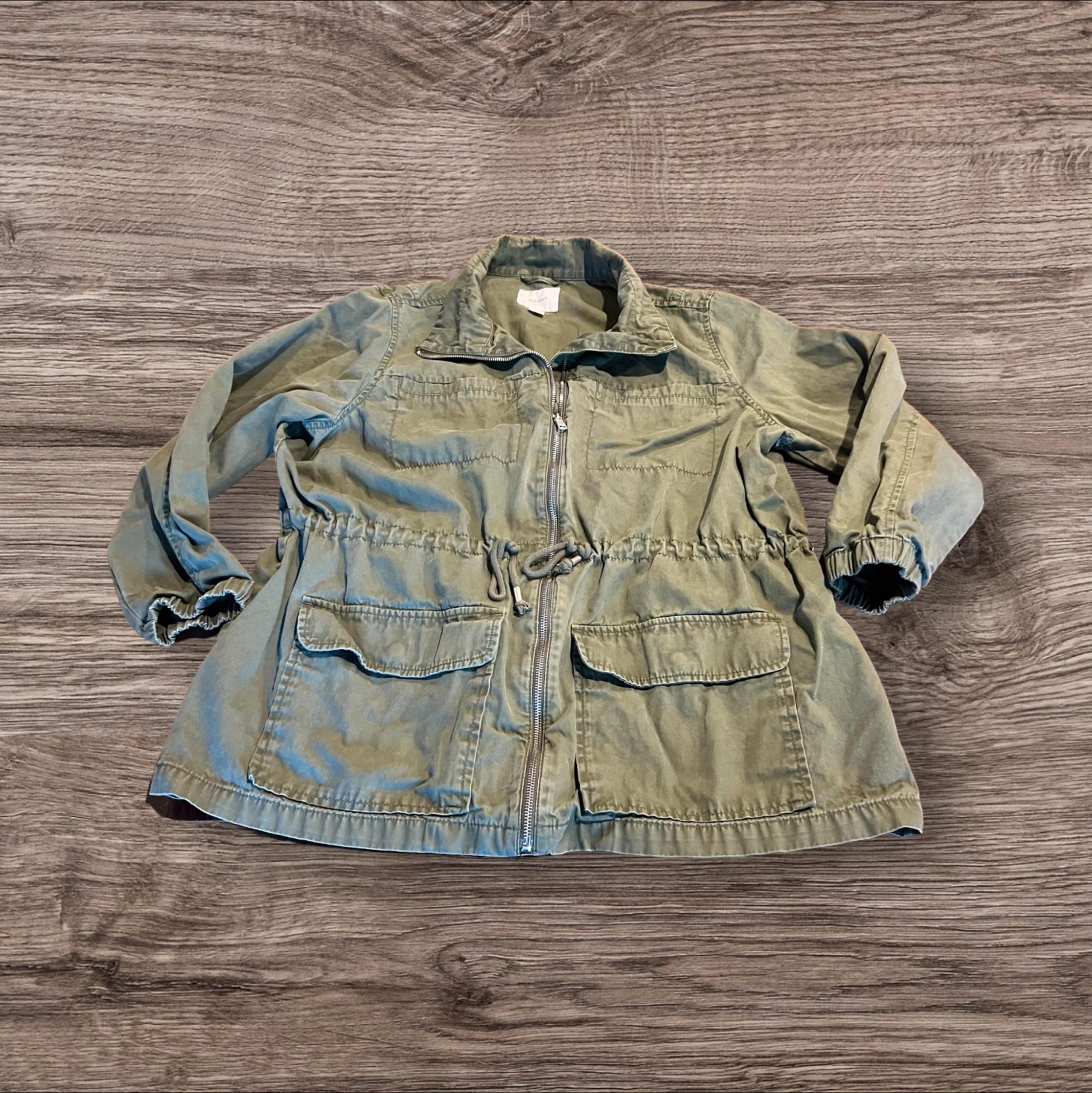 Old Navy Green Women’s Utility Drawstring Jacket Coat Plus Size 2X