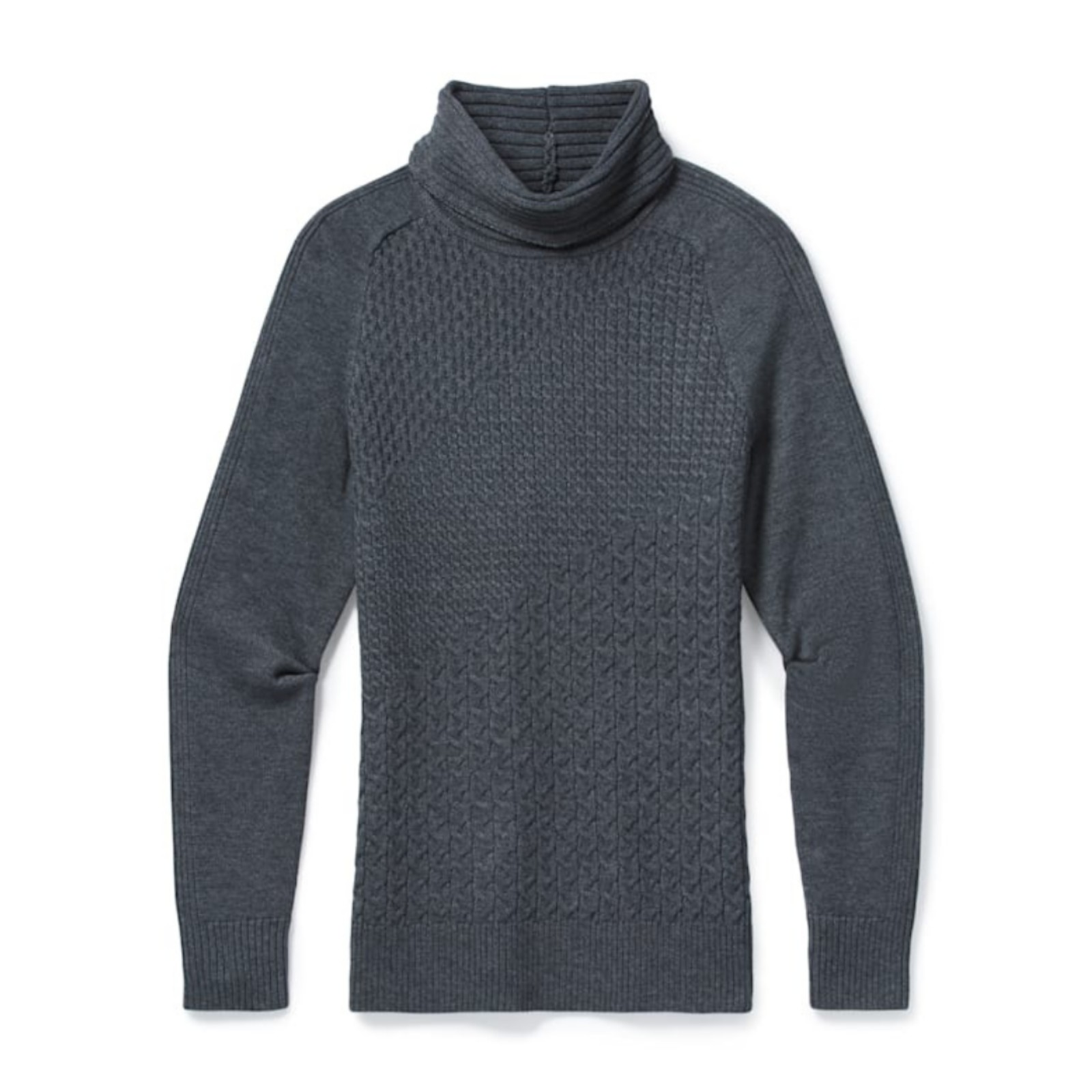 Smartwool Medium Gray Heather Dacono Cowl Neck Ski Sweater