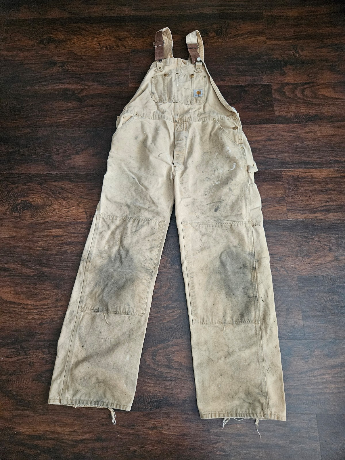 Vintage Distressed Carhartt Bip Carpenter Overalls