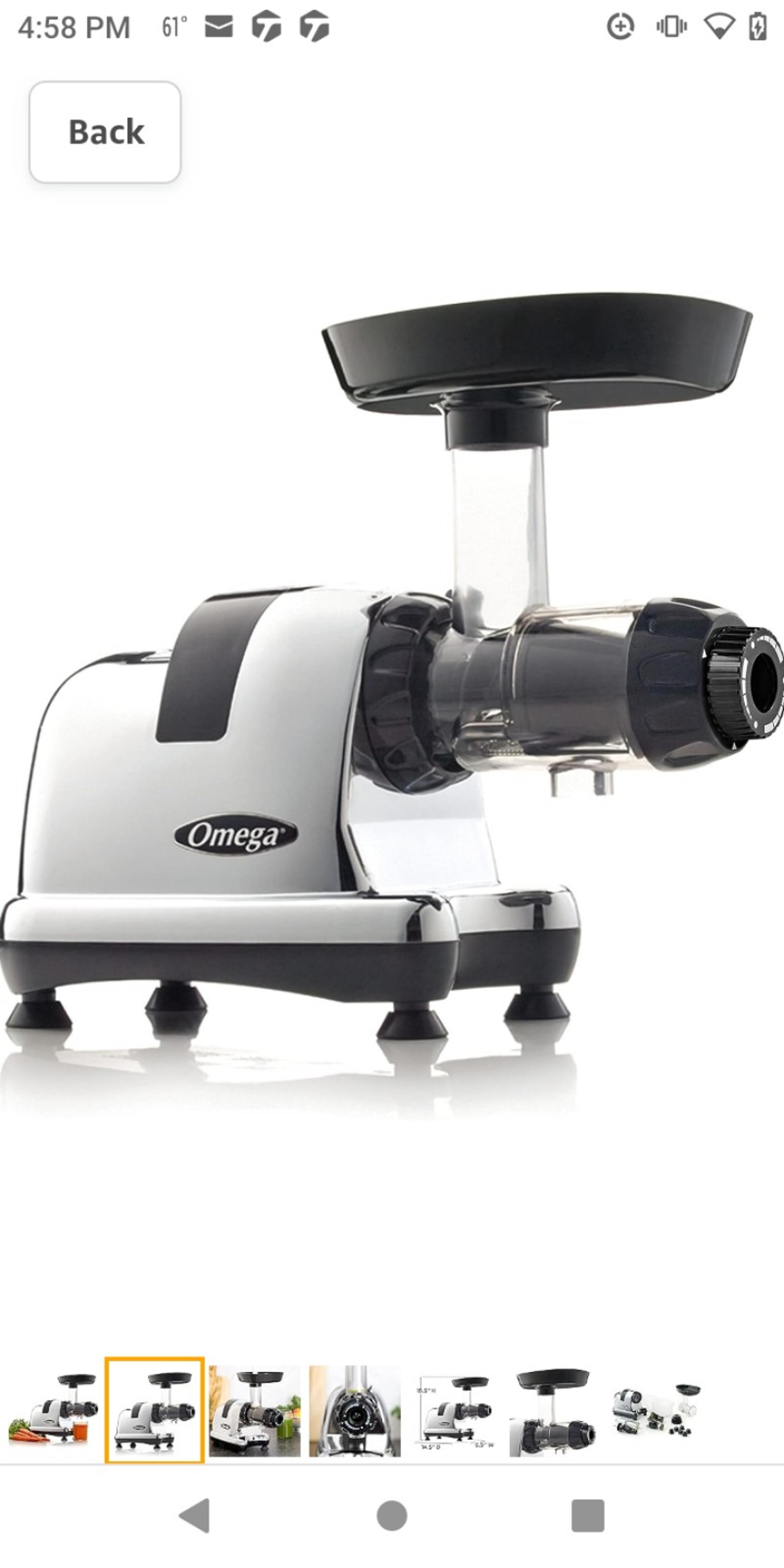 Omega J8006HDC Cold Press Juicer Machine, Vegetable and Fruit Juice Extractor