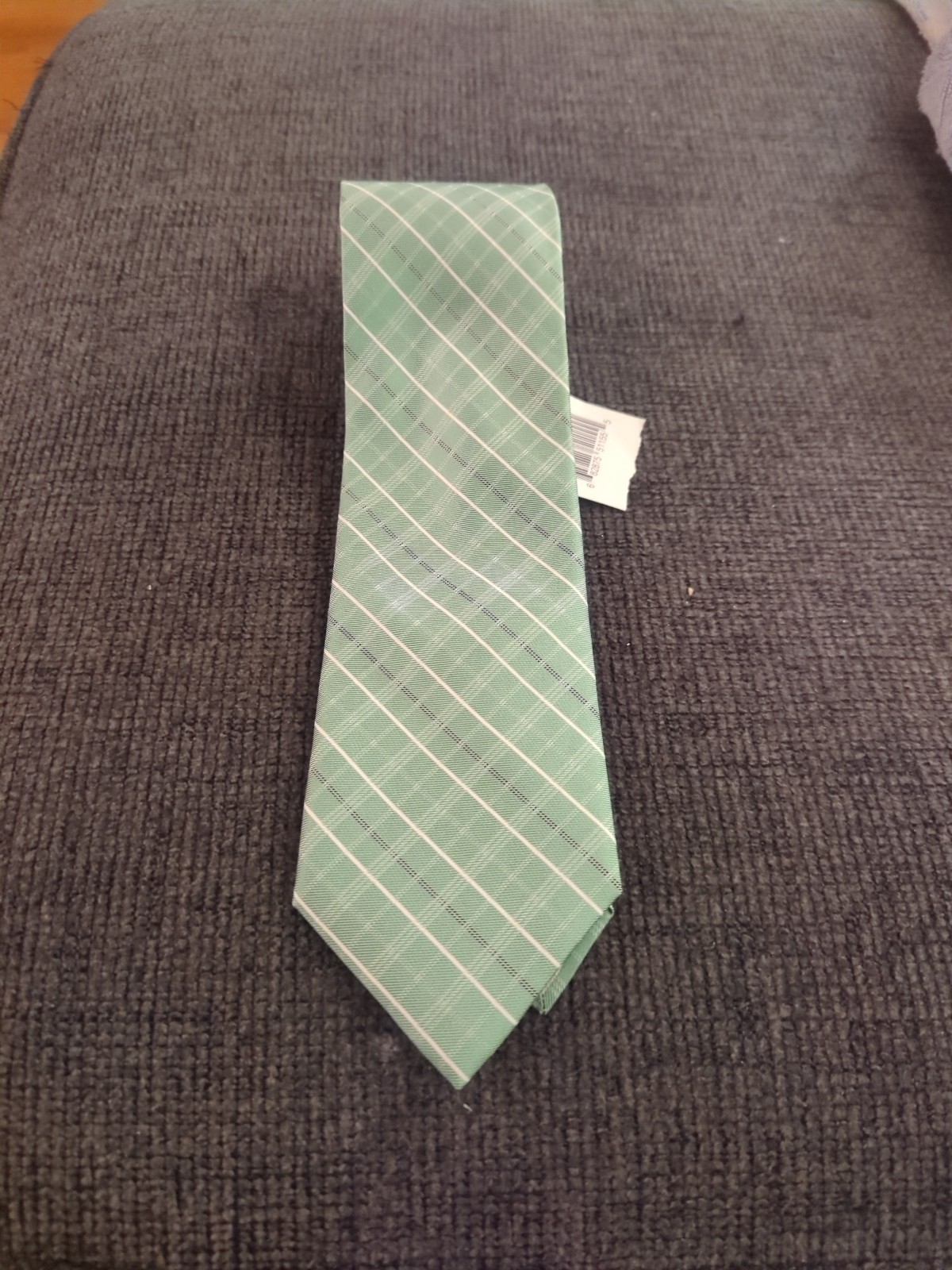 NWT Calvin Klein Glacial Plaid Tie