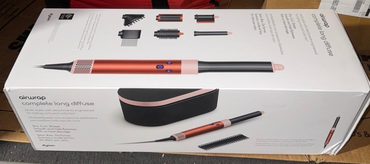 Dyson Special edition Airwrap Complete Long Diffuse Strawberry Bronze Blush Pink