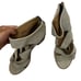 Frye Tash Cut Out Bootie Sandal Milkshake Suede Size 8.5