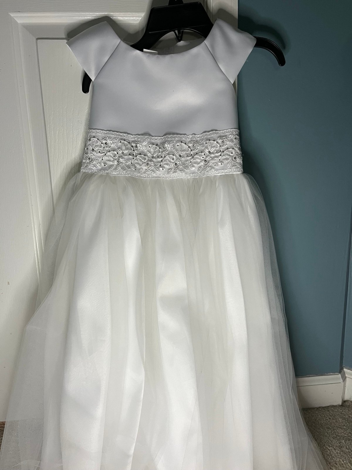 Girls formal white dress