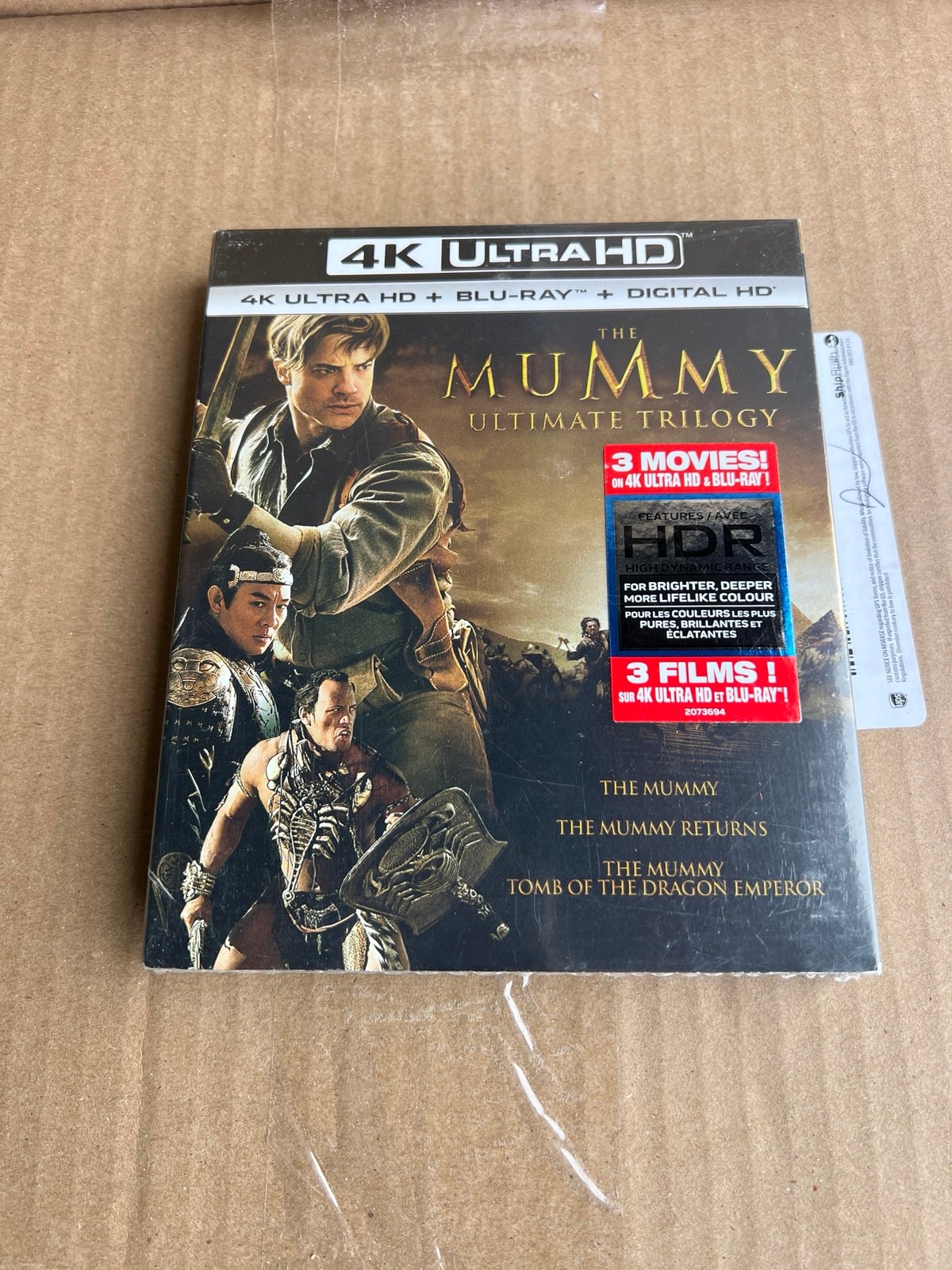 The Mummy ultimate trilogy 4K/blu ray /digital copy !