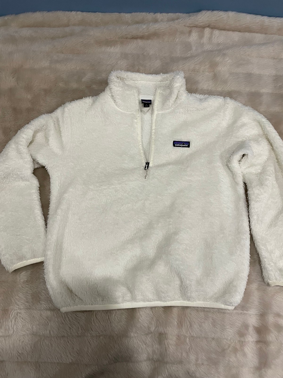 Patagonia Women's Los Gatos Fleece 1/4-Zip Pullover Birch White