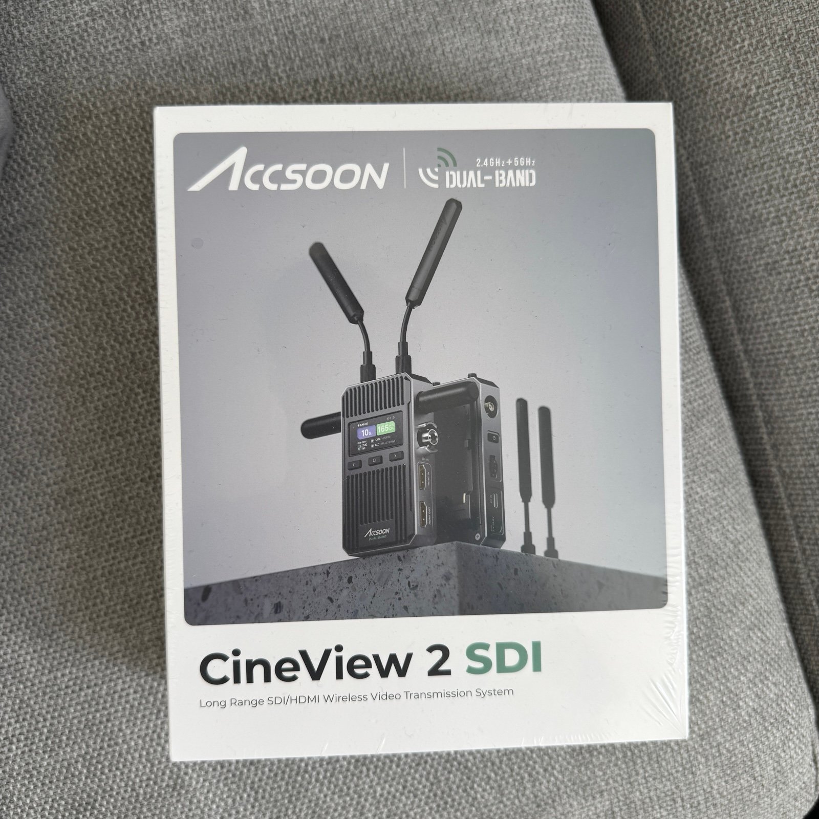 Brand new sealed Accsoon Cine View 2 SDI transmitter receiver set