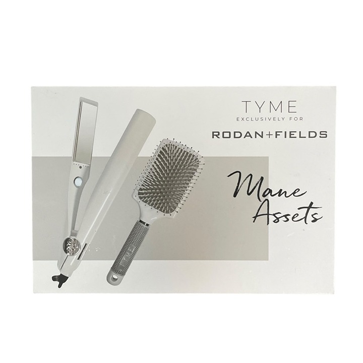 NIB TYME Rodan & Fields Exclusive Iron & Paddle Brush Set