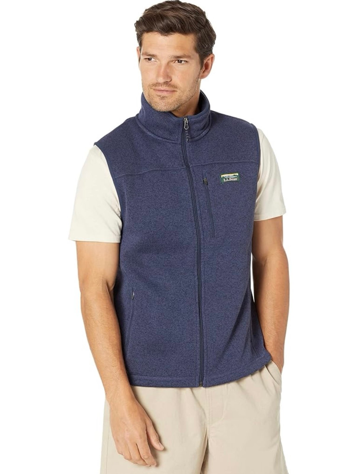 L.L. Bean Navy Blue Fleece Vest XL Tall NWOT