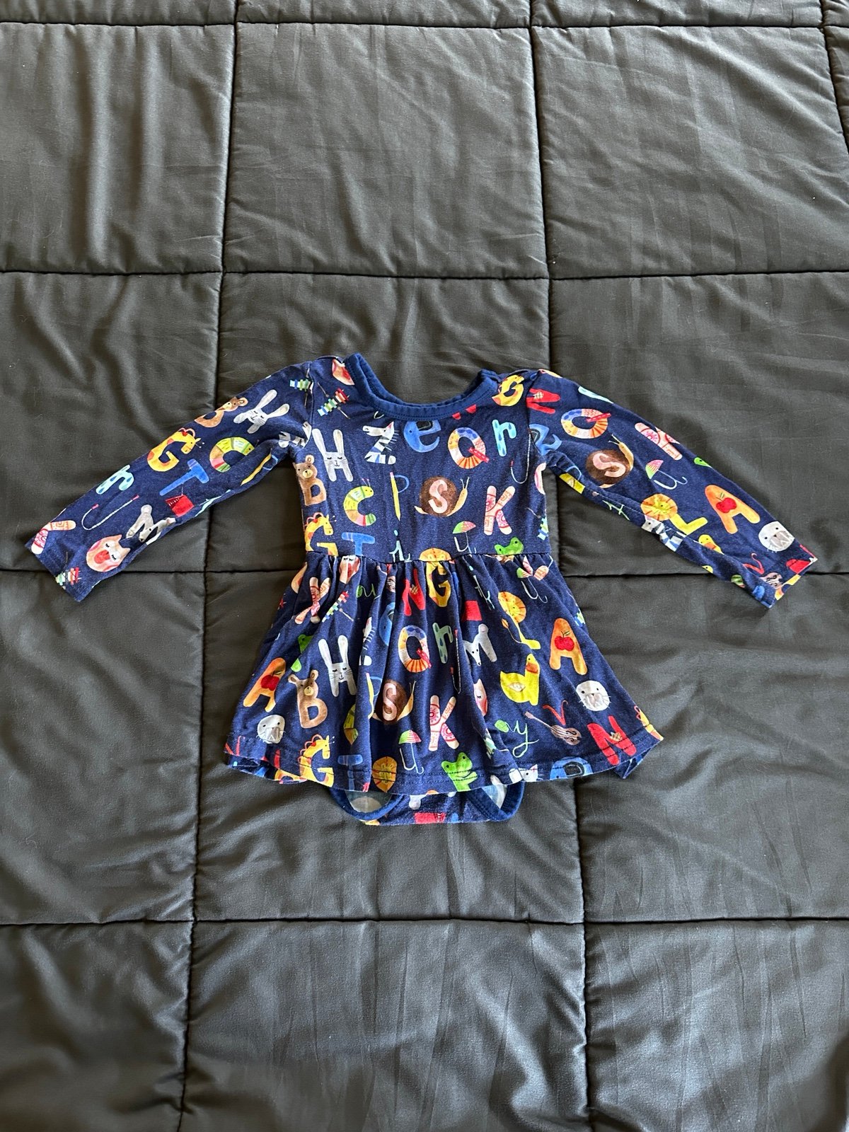 Little sleepies alphabet friends twirl with bodysuit 6-12m