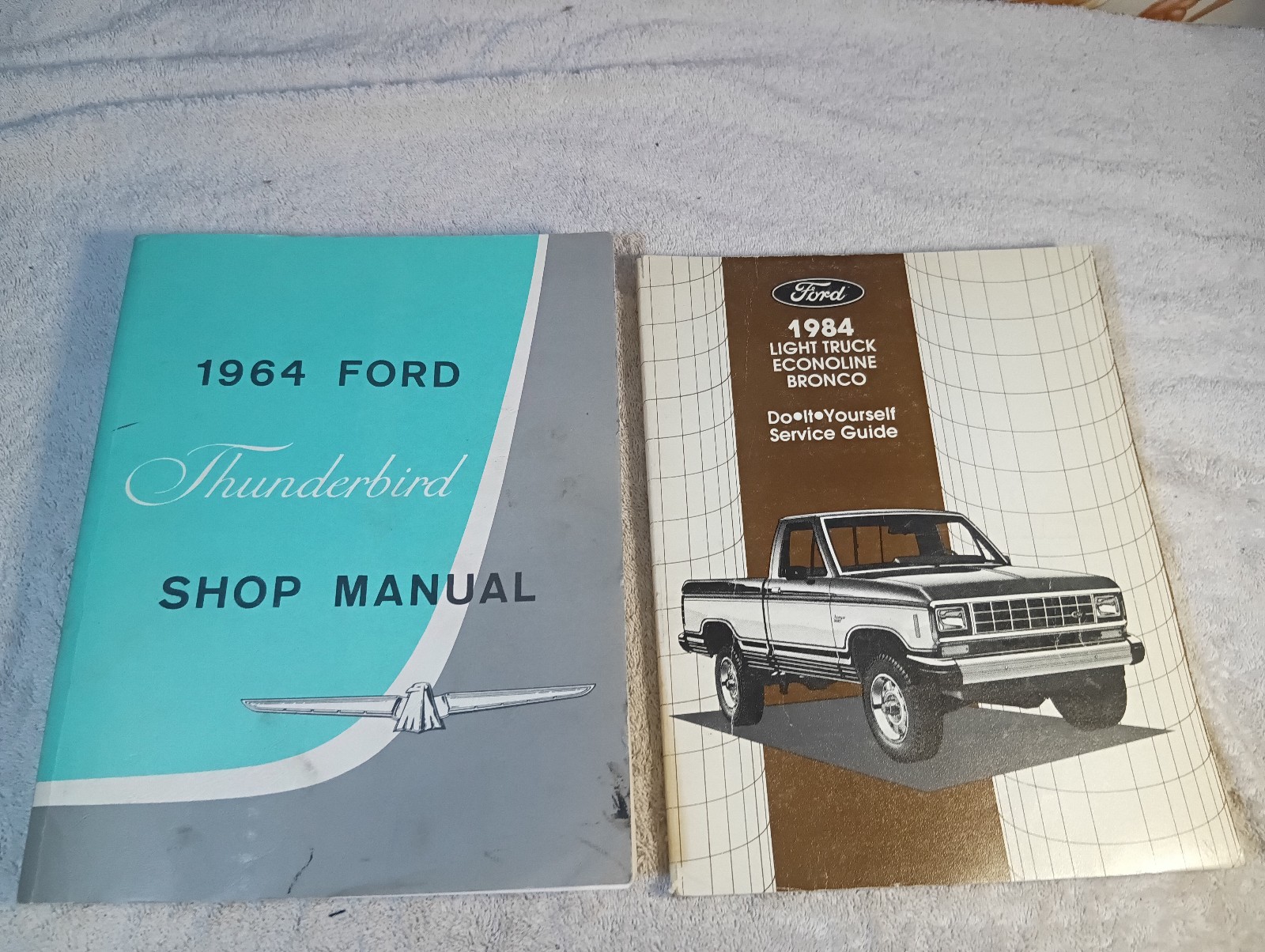 Lot of Two Ford Truck Service Manuals 1964 & 1984 DIY in Good Used ConditionL  T