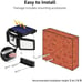 2pcs Solar Outdoor Security Lights
