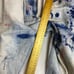 AKOO Jeans Mens Sz 42 44 x 33 Denim Distressed No Rivals Streetwear Hip Hop Acid