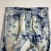 AKOO Jeans Mens Sz 42 44 x 33 Denim Distressed No Rivals Streetwear Hip Hop Acid