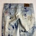 AKOO Jeans Mens Sz 42 44 x 33 Denim Distressed No Rivals Streetwear Hip Hop Acid