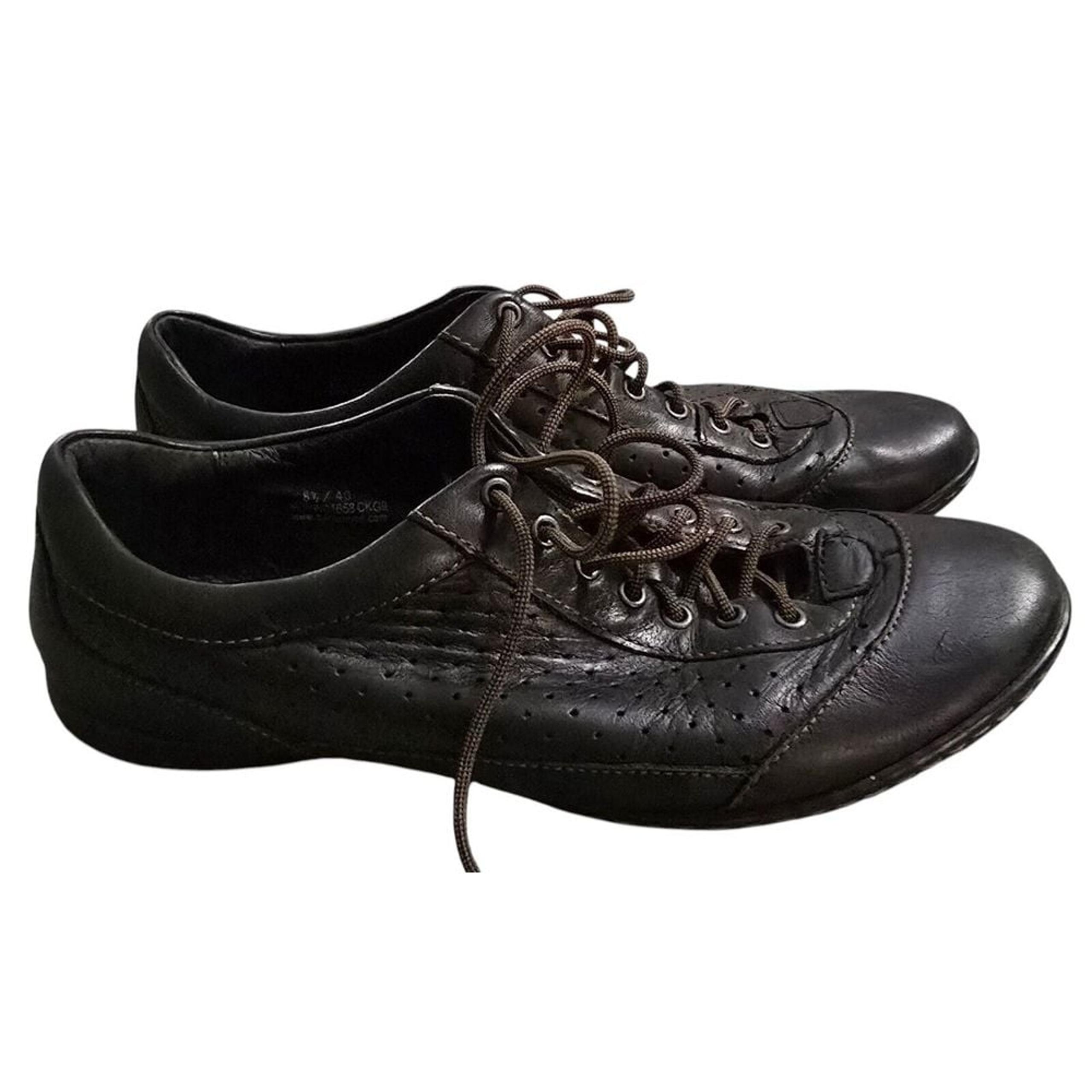 Born Shoes Women 8.5Brown Leather Comfort Lace Up Oxford Casual Sneakers Walking