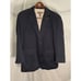 BLUE Pronto Uomo XL Navy 100% Cotton 2Btn Notched Lapel Blazer Jacket
