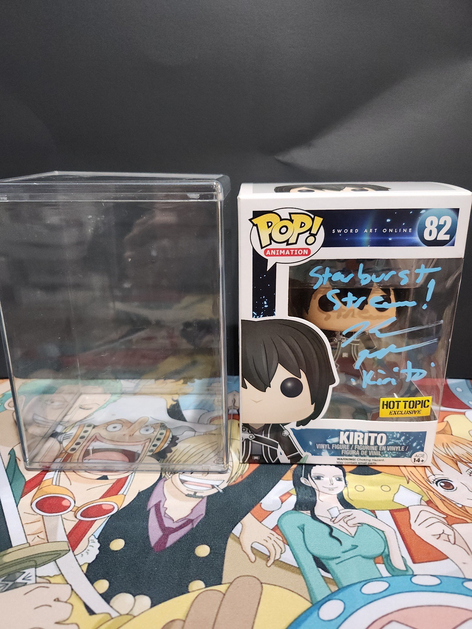 Sword Art Online Kirito funko 82 Hot Topic Exclusive signed by Bryce Papenbrook
