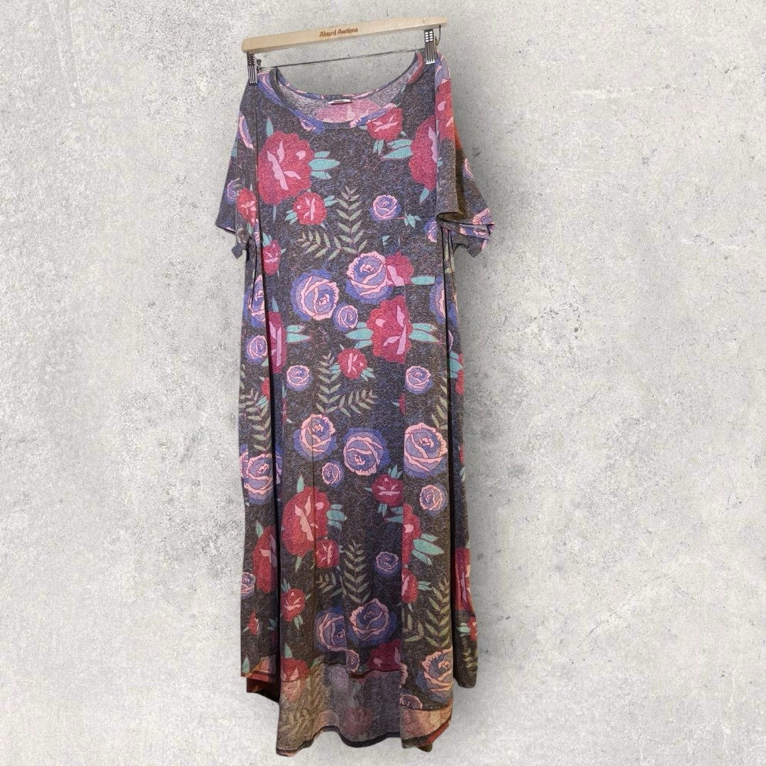 Lularoe carly 2XL Gorgeous Floral Flowers Pastels New Print NWT
