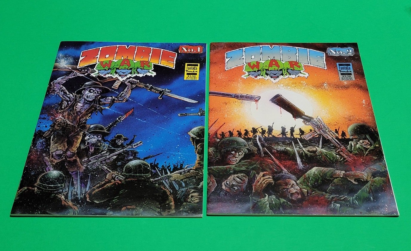 ZOMBIE WAR 1 AND 2 of 2 Both Signed By Kevin Eastman 238 Of Only 300 Copies