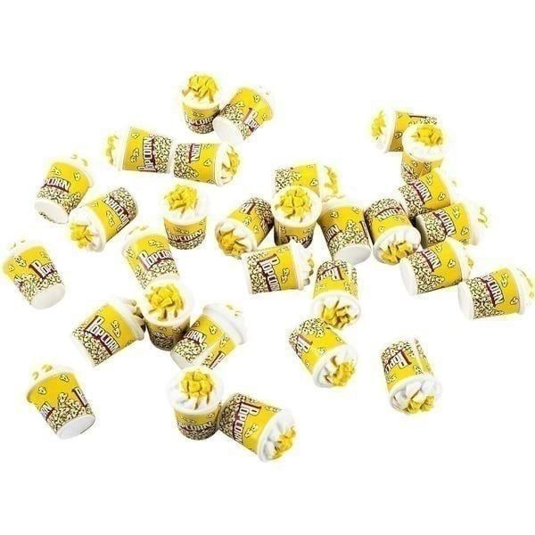 30 Pcs Miniature Popcorns Resin Popcorn Small Popcorn Figurines Mini Popcorn Mo