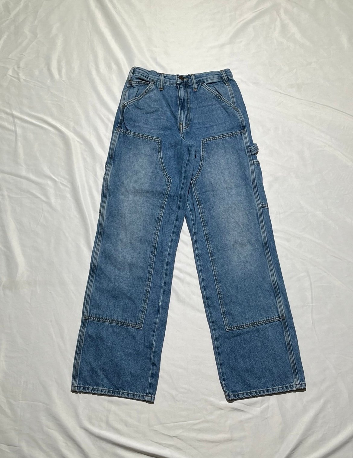 BDG 2000s Mega Baggy Utility Double Knee High Rise Carpenter Jeans size 24x32 sm