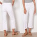 Good American Good Legs Crop Mini Boot in White001