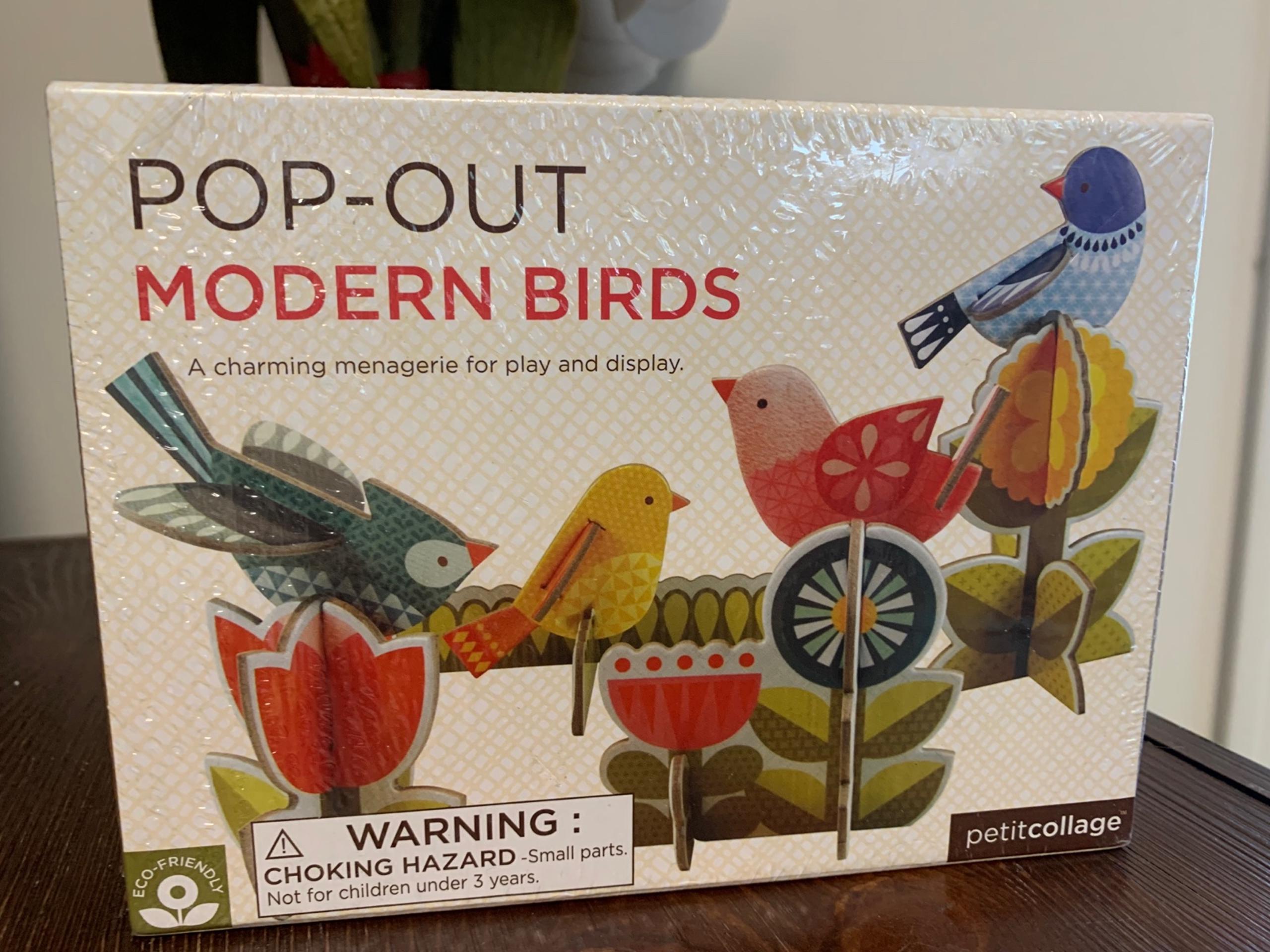 Pop out mod birds