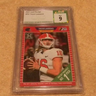 2021 Leaf Pro Set Trevor Lawrence #PS1 CSG 9 MINT RC