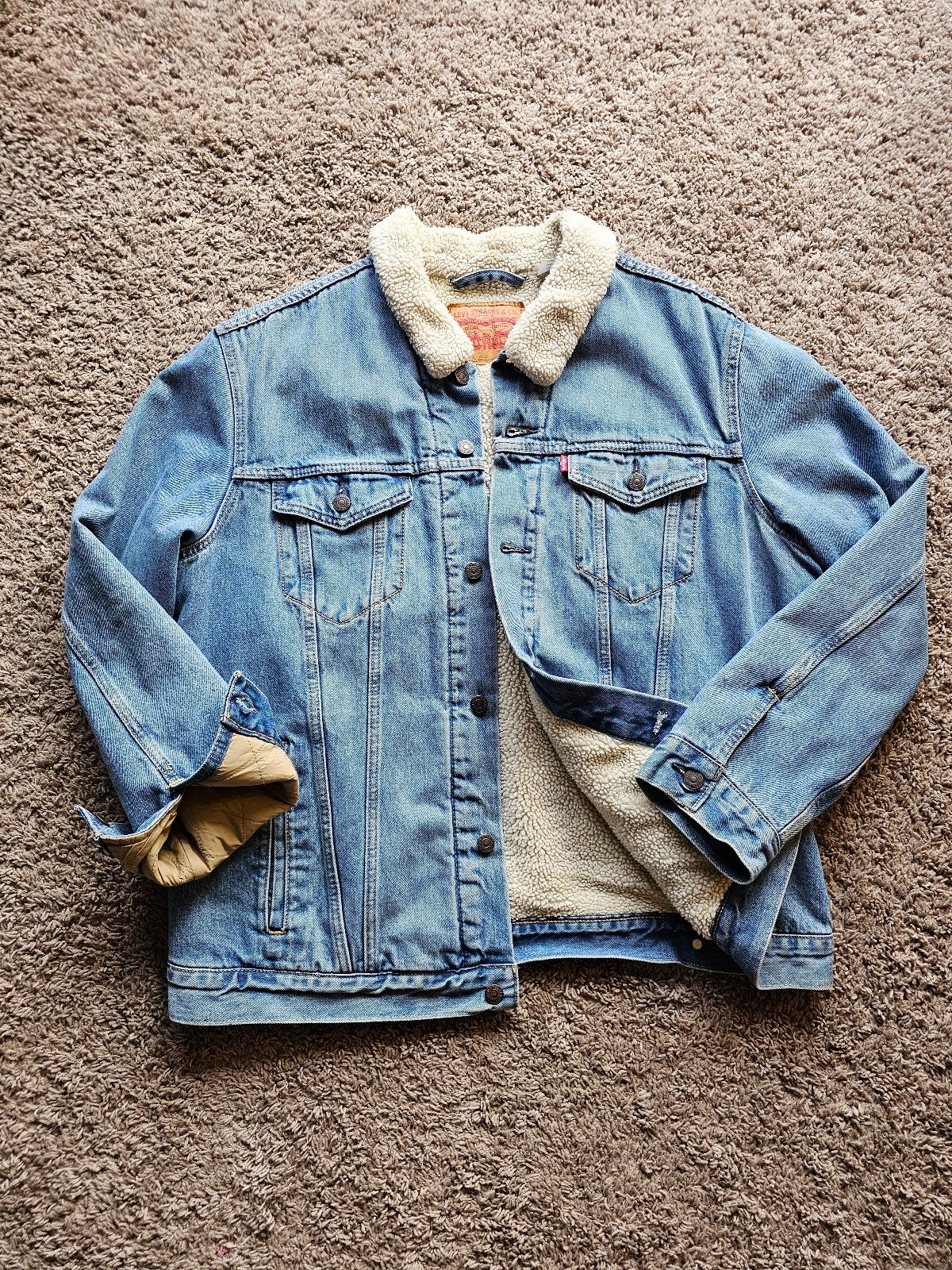 Levi's sherpa lined denim jacket