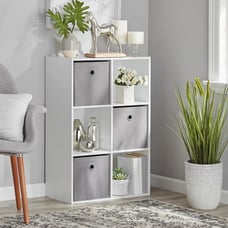 6 Cube Storage Box, White