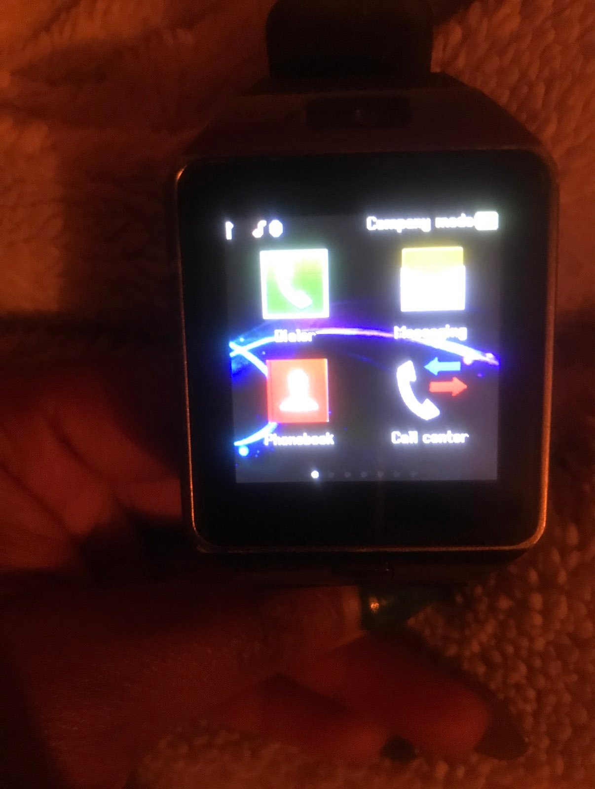rosegold smartwatch bluetoothorsim w/cam