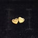 10kt Real Gold Heart Shaped Stud Earring