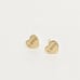 10kt Real Gold Heart Shaped Stud Earring