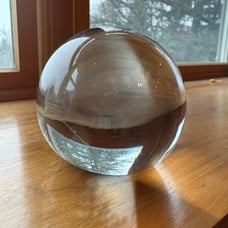 Vintage Glass Ball Paperweight