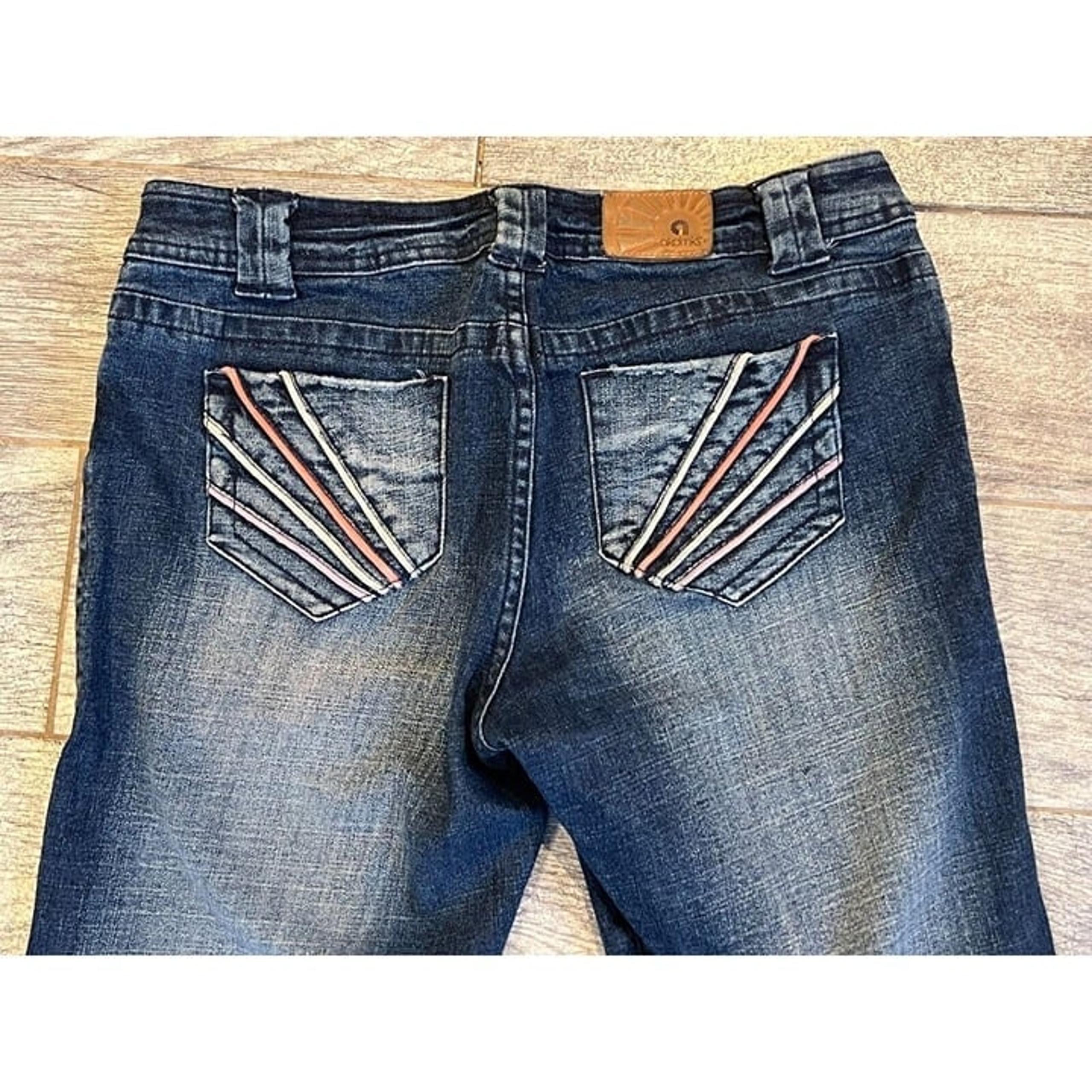 Akdmks Denim Jeans 32 Mens Straight Leg Stretch Y2K 90s Hip Hop Skater Jean