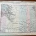 1878 Mitchell Atlas Map Of Nebraska & Kansas & Territories Of Wyoming & Montana
